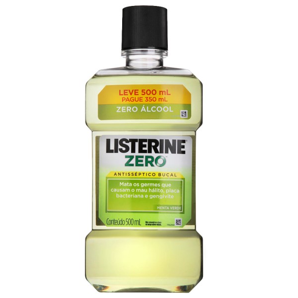 Encontraproduto.com.br - Listerine Zero Menta Verde 500ml