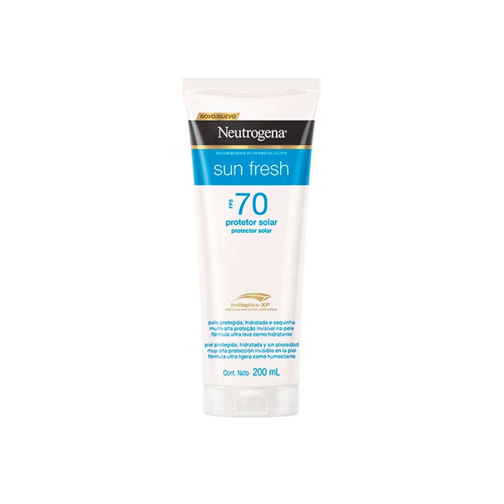 Encontraproduto.com.br - Protetor Solar Neutrogena Sun Fresh FPS70 Frasco 200ml