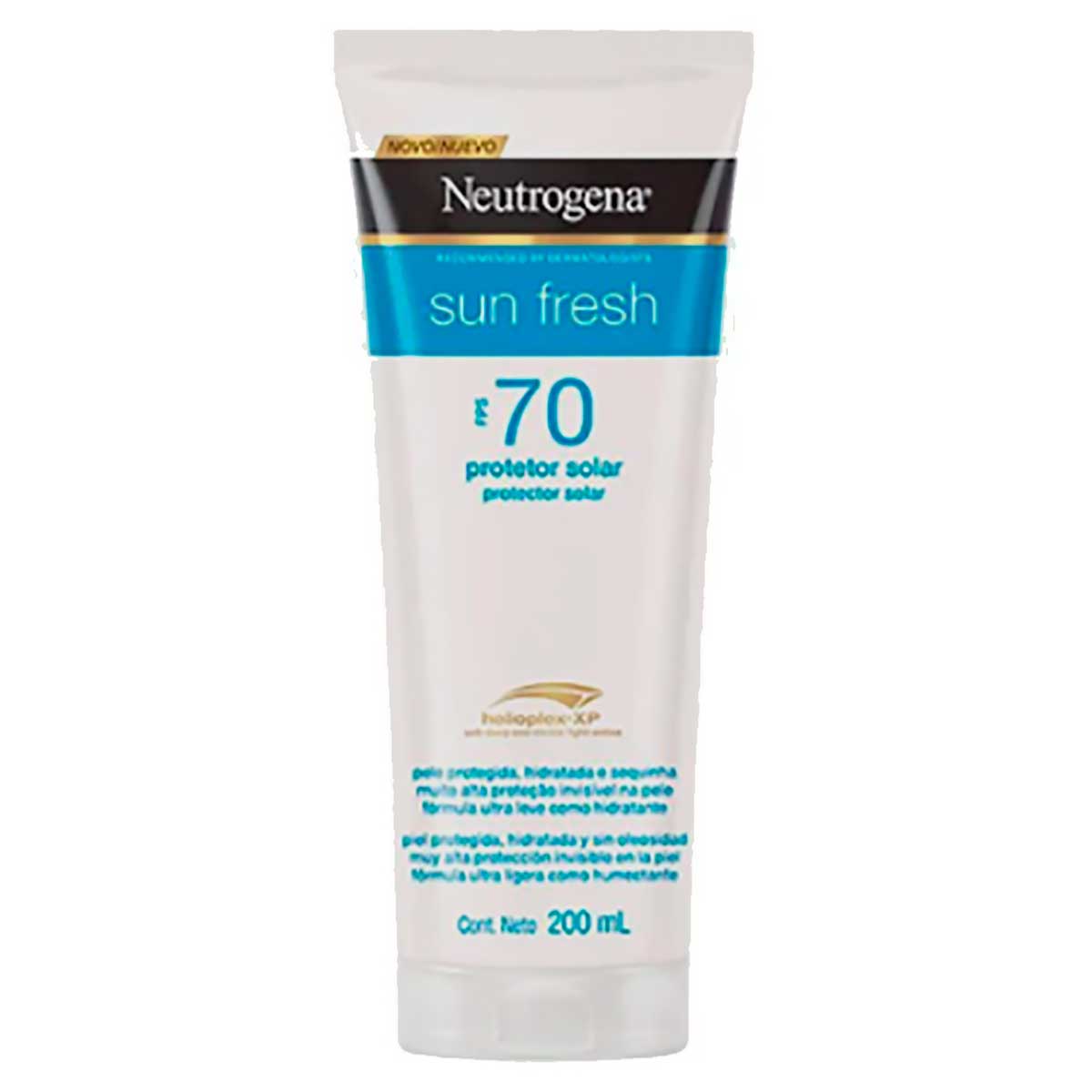 Encontraproduto.com.br - Protetor Solar Neutrogena Sun Fresh FPS70 Frasco 200ml