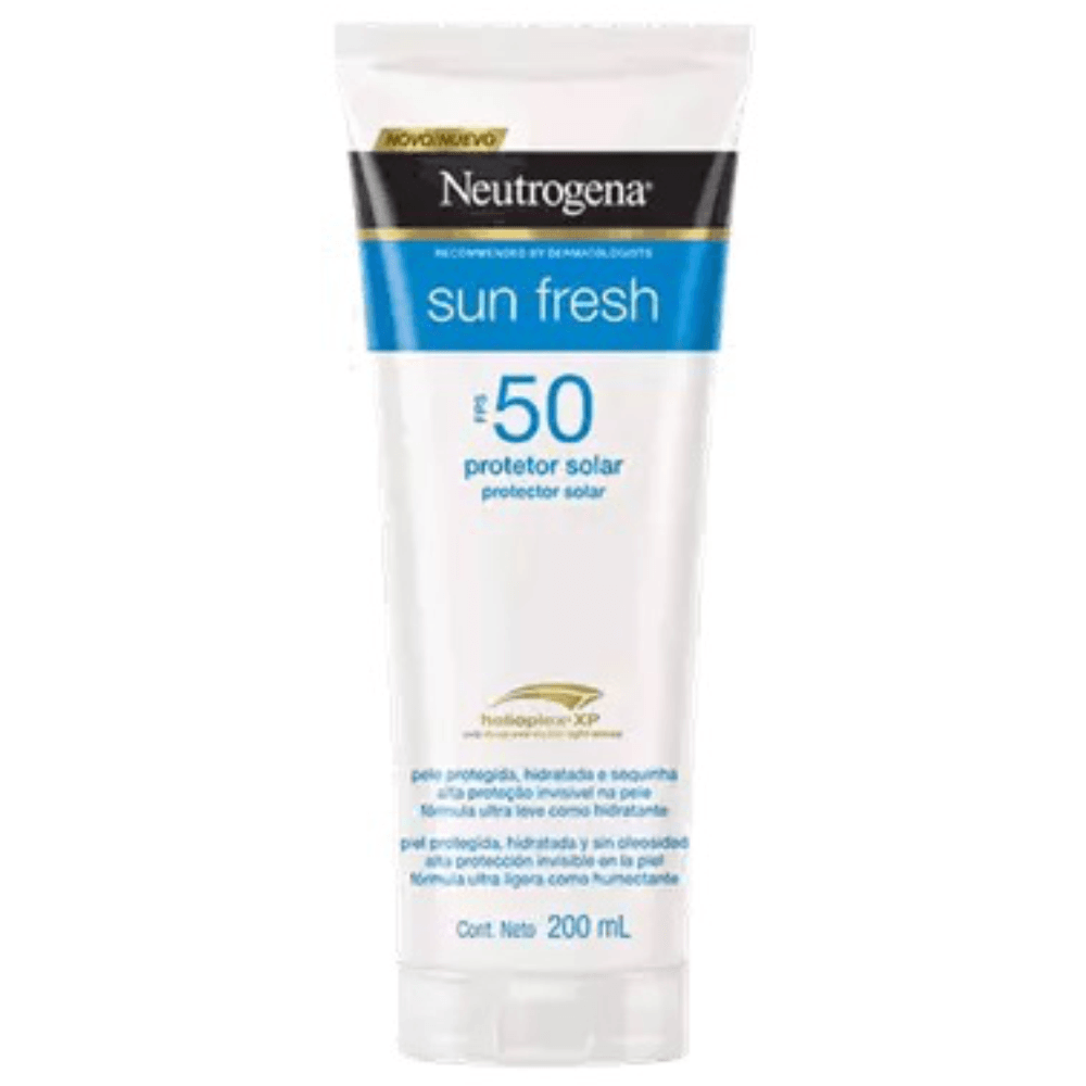 Encontraproduto.com.br - Protetor Solar Neutrogena Sun Fresh FPS50 Frasco 200ml