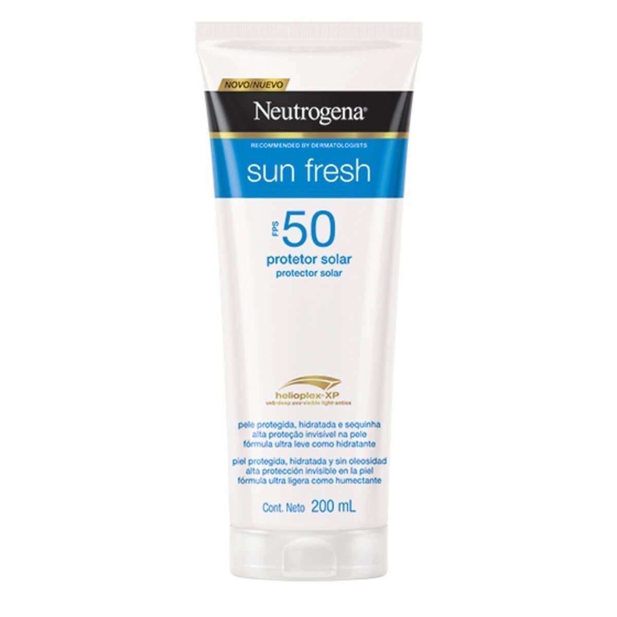 Encontraproduto.com.br - Protetor Solar Neutrogena Sun Fresh FPS50 Frasco 200ml
