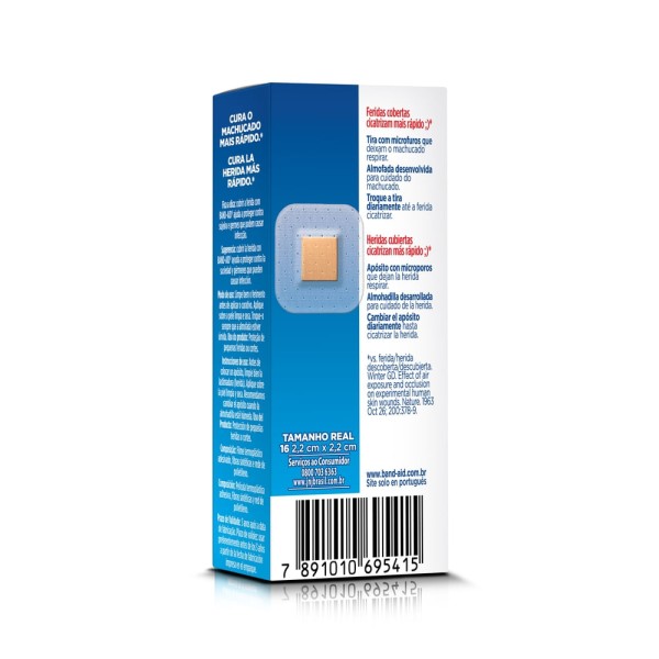 Encontraproduto.com.br - Band-aid Pequenos Ferimentos Com 16 Unidades
