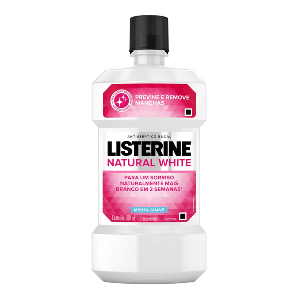 Encontraproduto.com.br - Solução Bucal Listerine Natural White Antimanchas 500ml