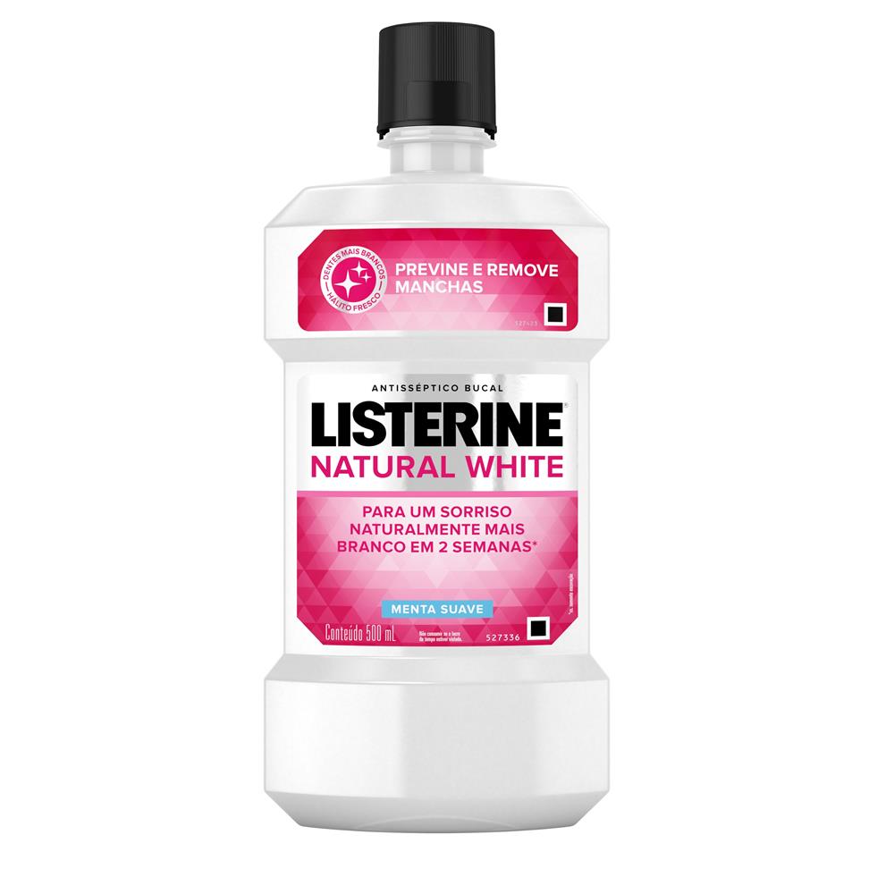 Encontraproduto.com.br - Solução Bucal Listerine Natural White Antimanchas 500ml