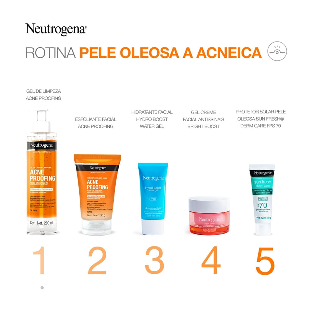 Encontraproduto.com.br - Gel de Limpeza Neutrogena Acne Proofing 200ml