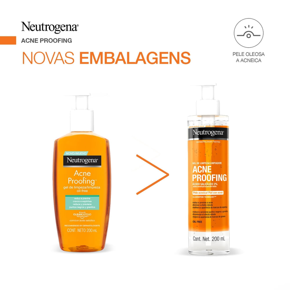 Encontraproduto.com.br - Gel de Limpeza Neutrogena Acne Proofing 200ml