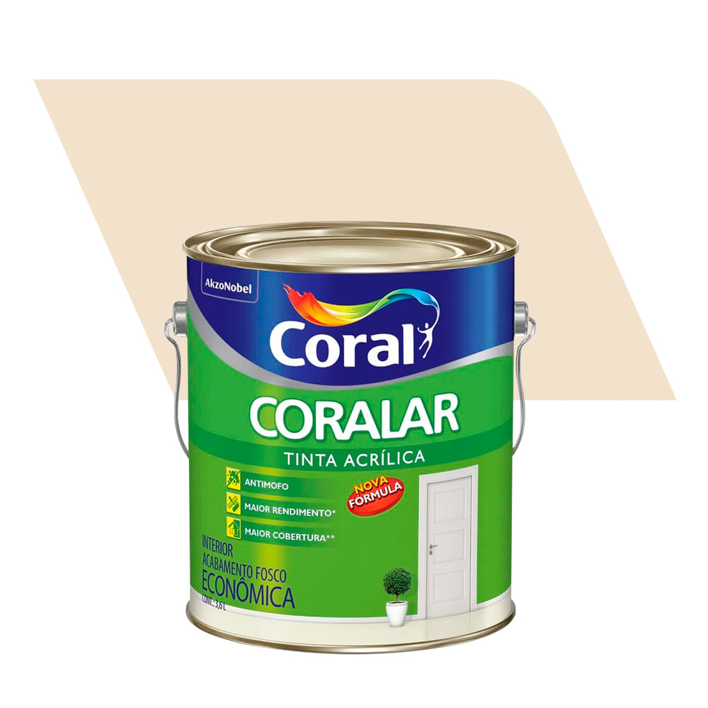 Encontraproduto.com.br - Tinta Econômica Coralar Palha 3,6l Coral