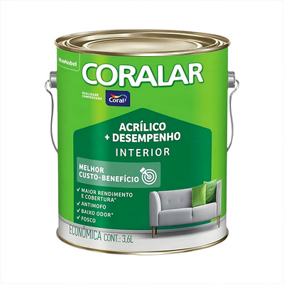 Encontraproduto.com.br - Tinta Econômica Coralar Palha 3,6l Coral