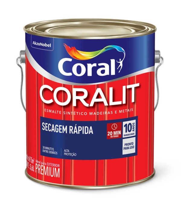 Tinta Esmalte Coralit Transparente 3,6L