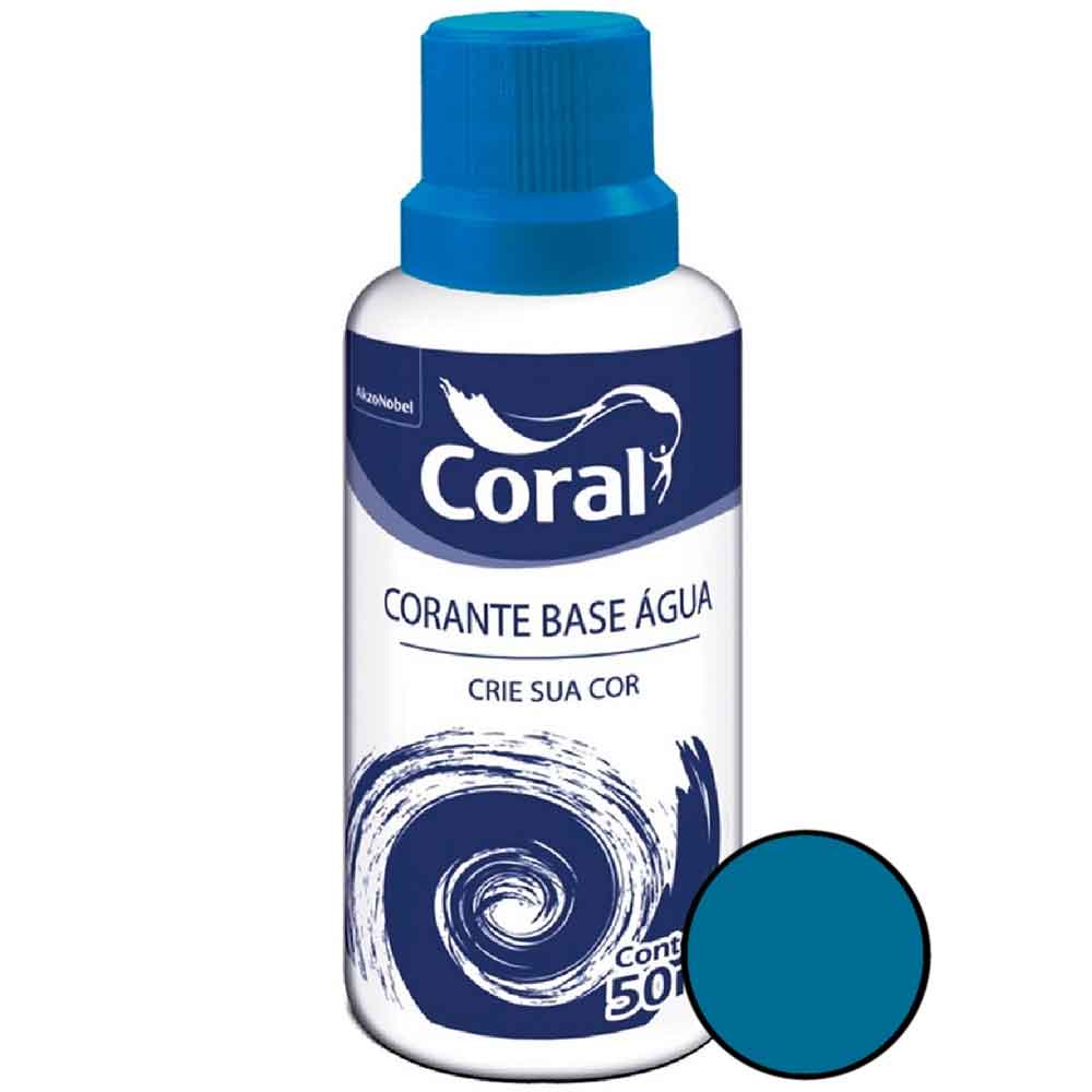 Encontraproduto.com.br - Corante Líquido Azul 50ml Coral