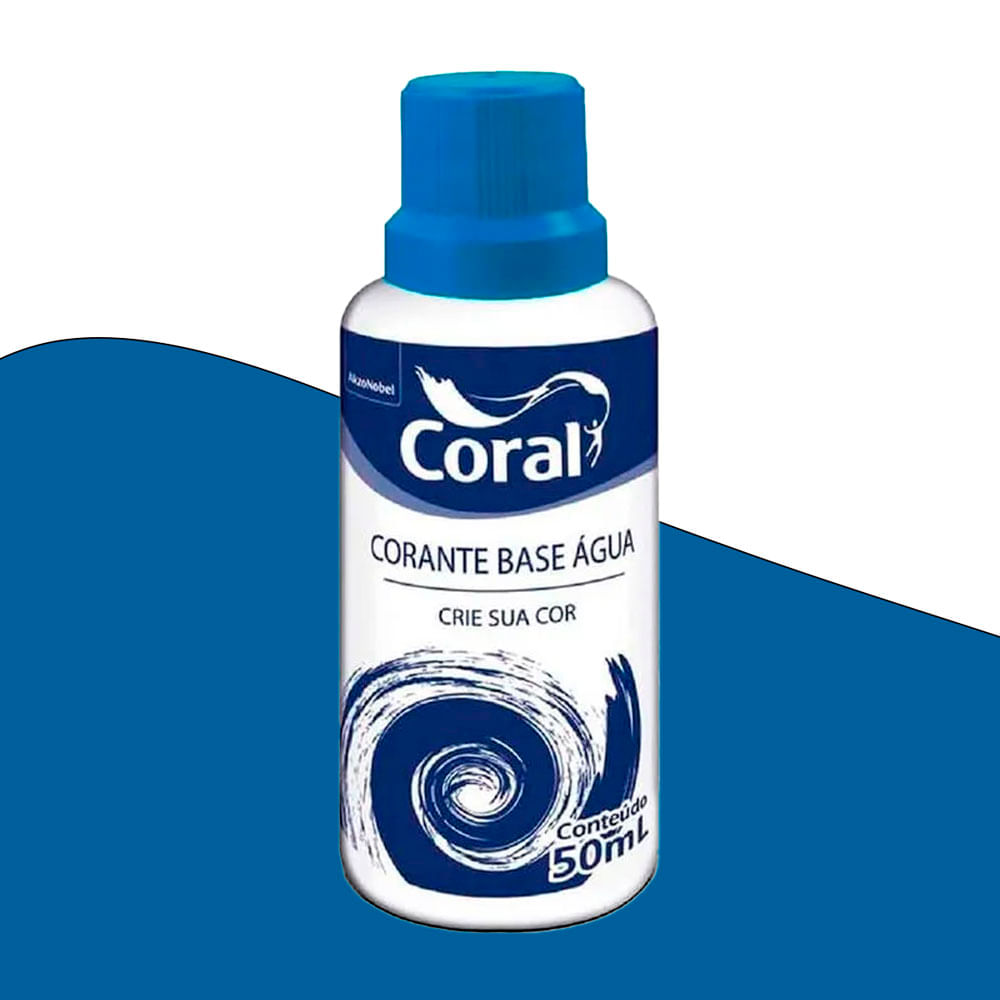 Encontraproduto.com.br - Corante Líquido Azul 50ml Coral
