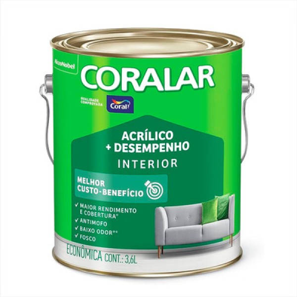 Encontraproduto.com.br - Tinta Acrílica Coralar Refresco 3,6L