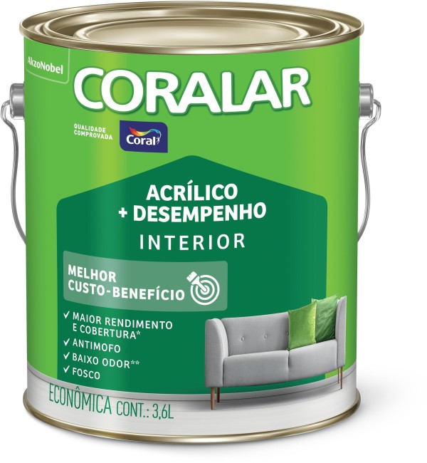Encontraproduto.com.br - Tinta Acrílica Coralar Refresco 3,6L