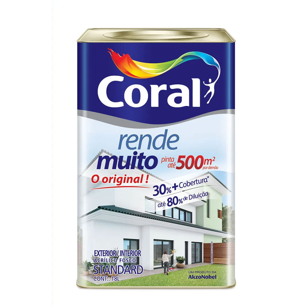 Tinta Acrílica Fosco Rende Muito Lilás 18L - Coral