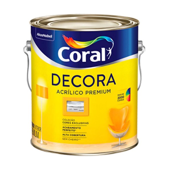Tinta Látex Decora Luz e Espaço fosco 3,6 litros branco absoluto Coral