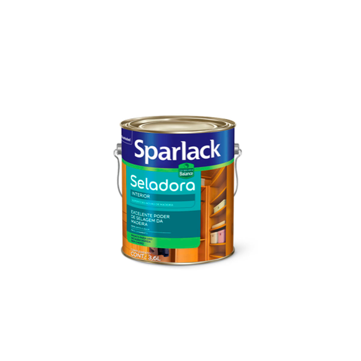 Encontraproduto.com.br - Seladora Base Água Sparlack Acetinado 3,6L