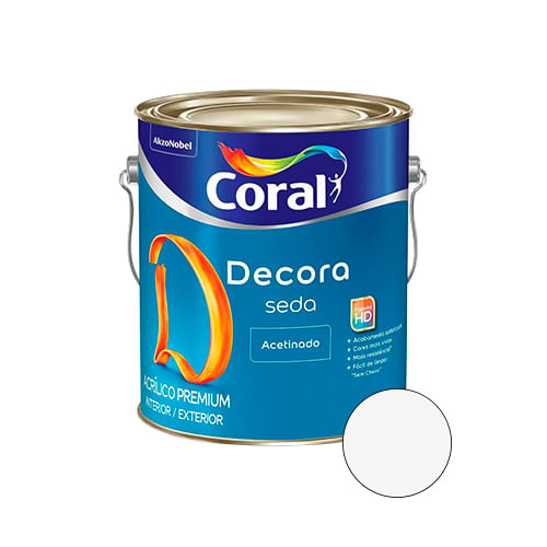Encontraproduto.com.br - Tinta Acrílica Premium Coral Decora Seda Ac 3,6l Branco