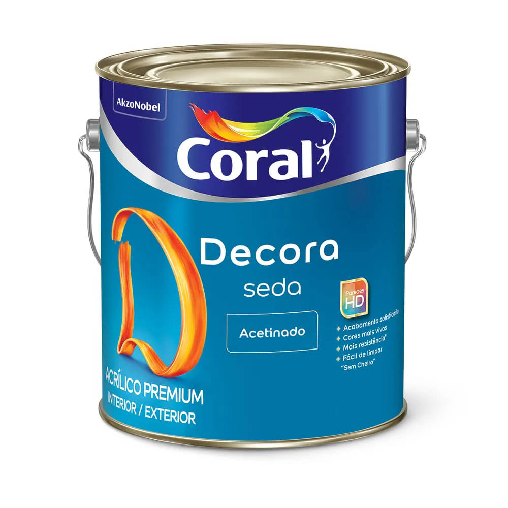 Encontraproduto.com.br - Tinta Acrílica Premium Coral Decora Seda Ac 3,6l Branco