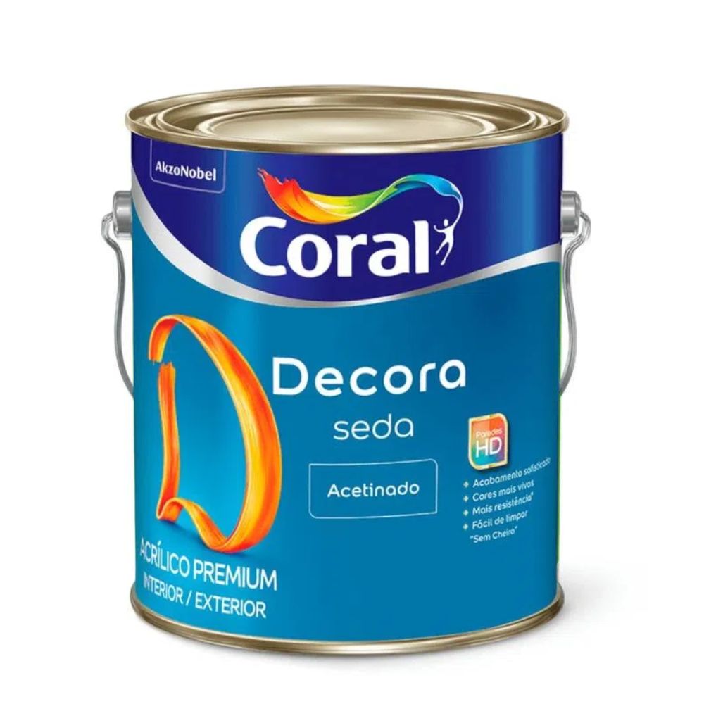 Encontraproduto.com.br - Tinta Acrílica Premium Coral Decora Seda Ac 3,6l Branco
