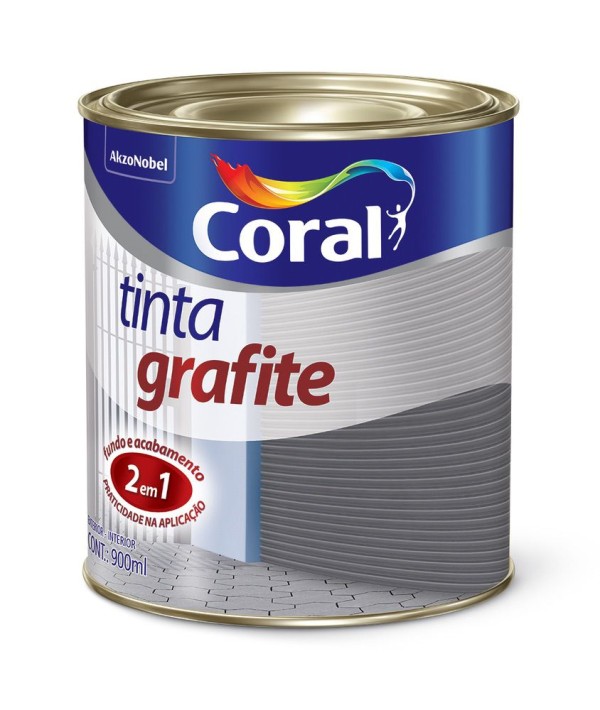 Encontraproduto.com.br - Tinta Esmalte Grafite Coral 900ml