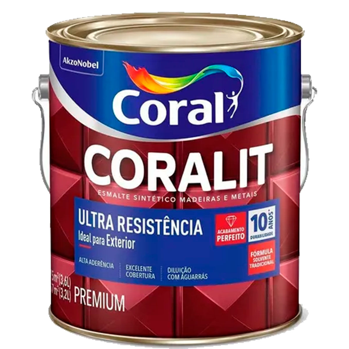 Encontraproduto.com.br - Tinta Esmalte Coralit Branca Alto Brilho 3,6L