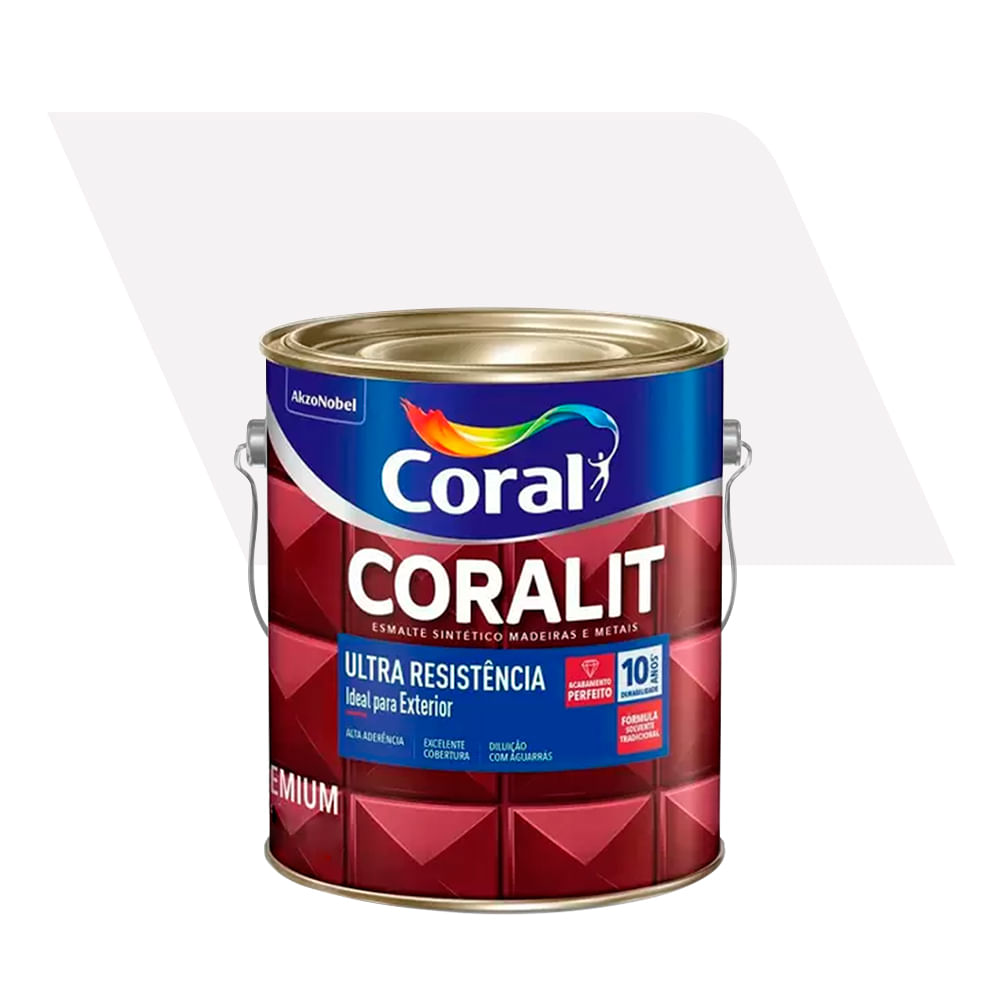 Encontraproduto.com.br - Tinta Esmalte Coralit Branca Alto Brilho 3,6L