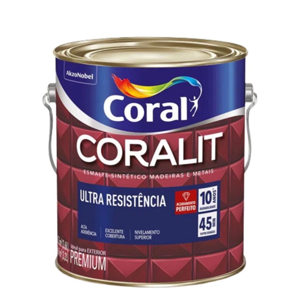 Encontraproduto.com.br - Tinta Esmalte Coralit Branca Alto Brilho 3,6L