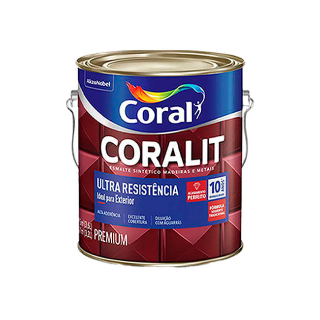 Encontraproduto.com.br - Tinta Esmalte Coralit Branca Alto Brilho 3,6L