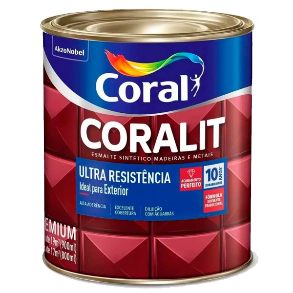 Encontraproduto.com.br - Tinta Esmalte Coralit AB Vermelho 900ml