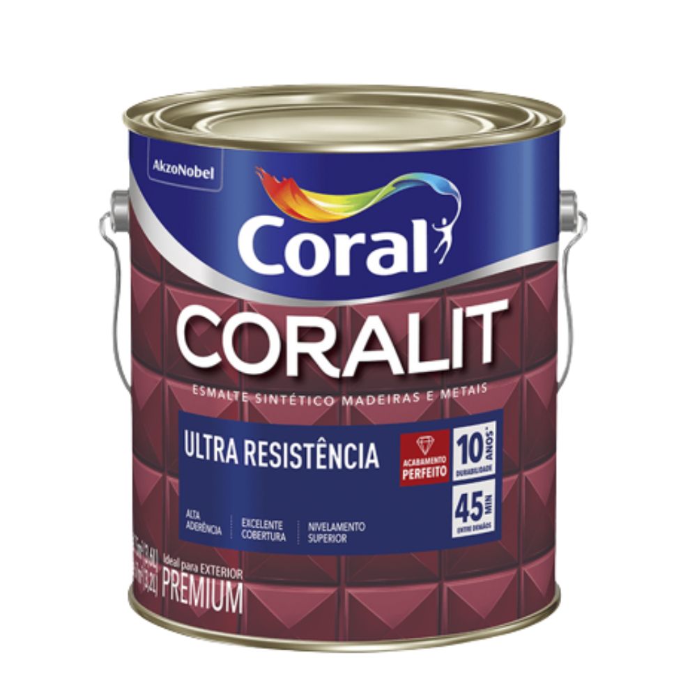 Encontraproduto.com.br - Coralit Ultra Resistência Alto Brilho - Coral 3,6L