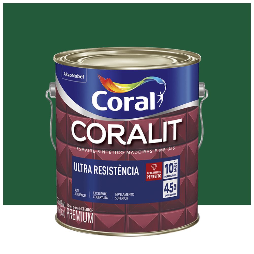 Encontraproduto.com.br - Coralit Ultra Resistência Alto Brilho - Coral 3,6L