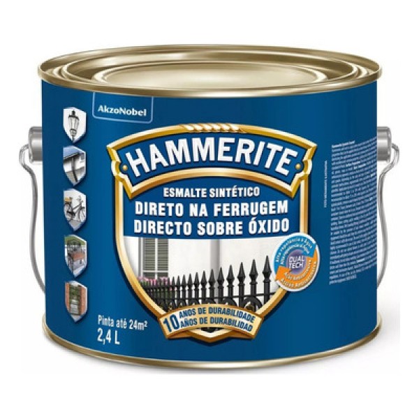 Encontraproduto.com.br - Tinta Esmalte Hammerite Coral Brilhante Azul 2,4L