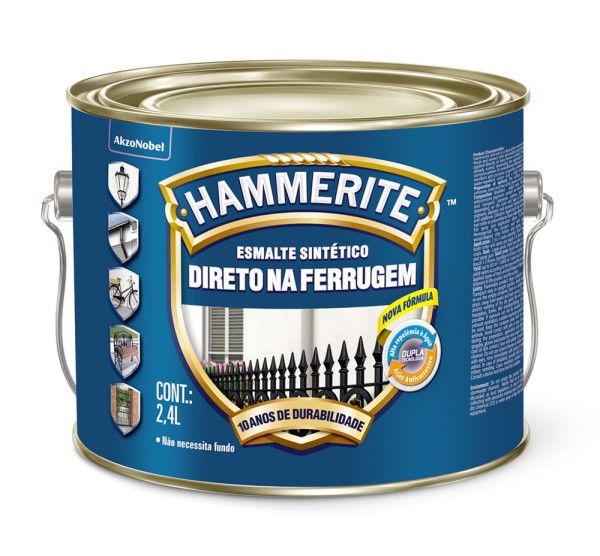 Encontraproduto.com.br - Tinta Esmalte Hammerite Coral Brilhante Preto 2,4L