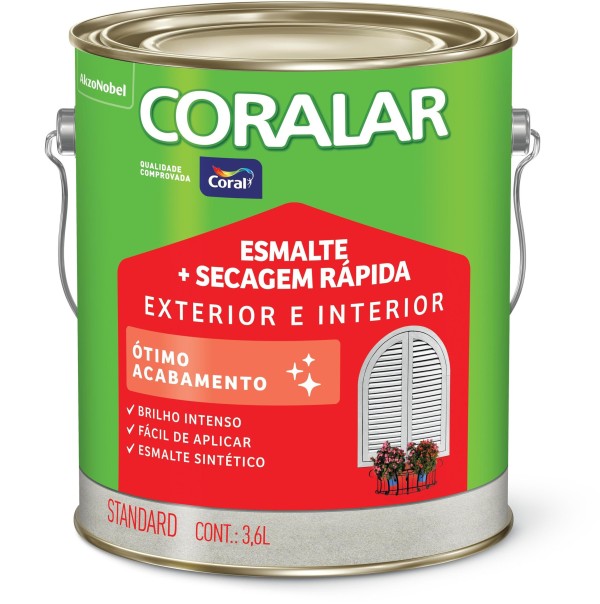 Tinta Esmalte Coralar Brilhante Tabaco 3,6L