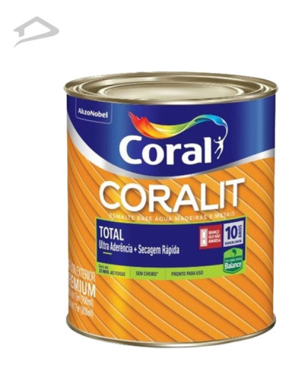 Encontraproduto.com.br - Esmalte Sintético P Zero Coralit Balance Acetinado 800Ml Coral