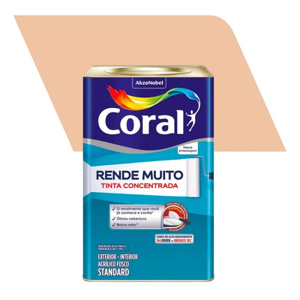 Encontraproduto.com.br - Tinta Rende Muito Marfim 16L Coral