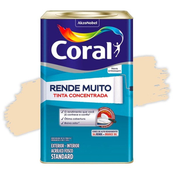 Tinta Rende Muito Marfim 16L Coral