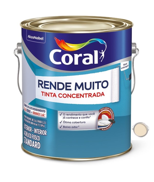 Encontraproduto.com.br - Tinta Rende Muito Pérola 3,2L Coral