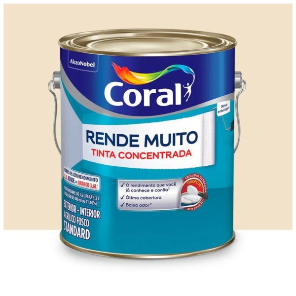Encontraproduto.com.br - Tinta Rende Muito Pérola 3,2L Coral