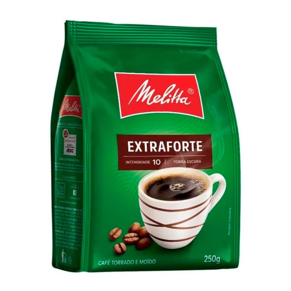 Encontraproduto.com.br - Café em Pó Melitta Torrado e Moído Extraforte Pacote 250g