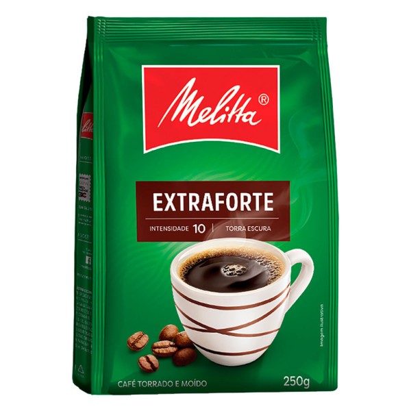 Encontraproduto.com.br - Café em Pó Melitta Torrado e Moído Extraforte Pacote 250g