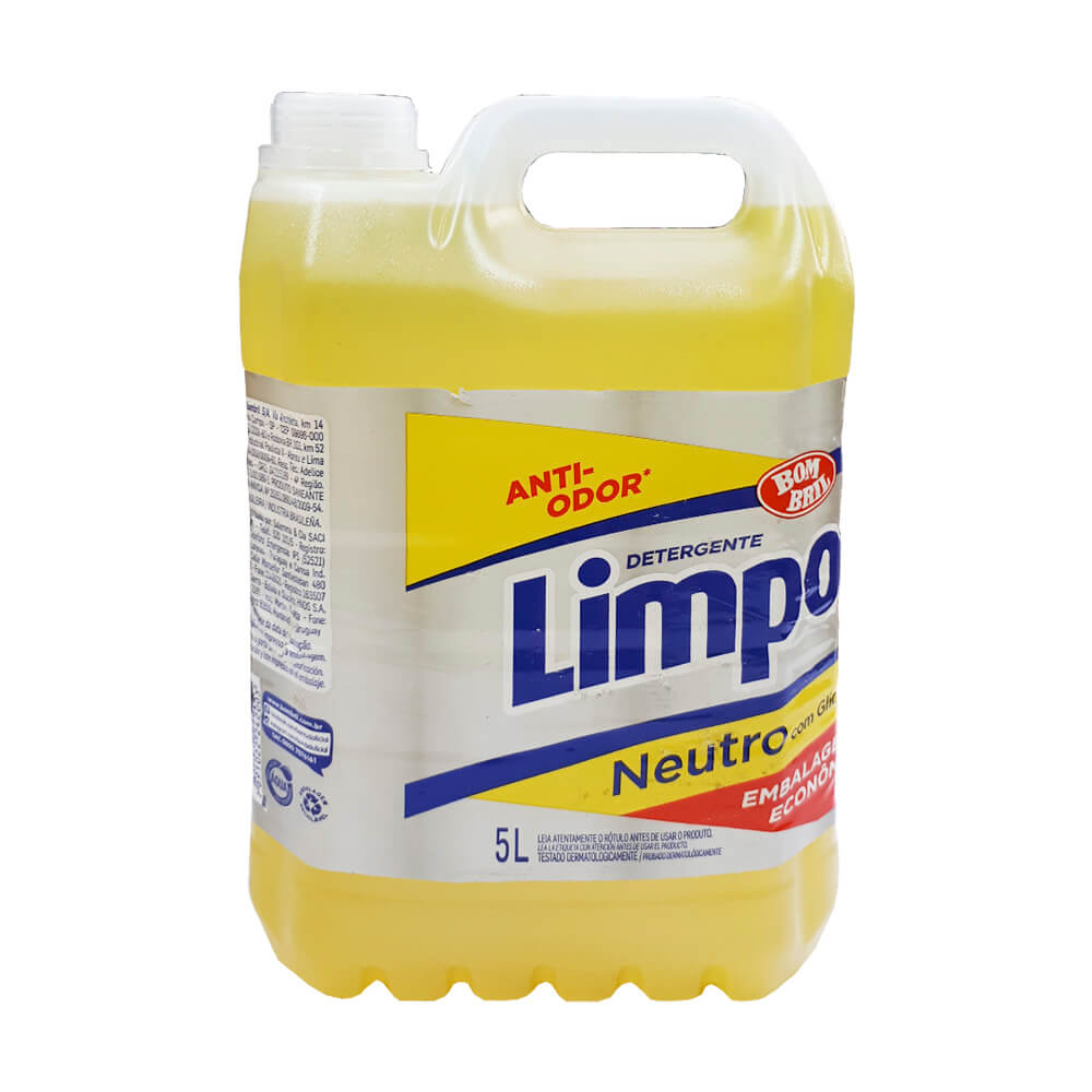 Encontraproduto.com.br - Detergente Líquido Limpol Neutro Bombona com 5L