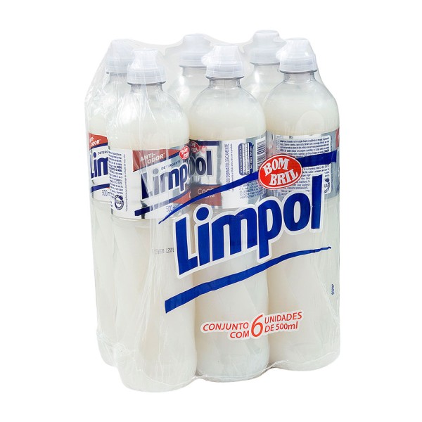 Encontraproduto.com.br - Detergente Líquido com Glicerina Coco Limpol Squeeze 500ml