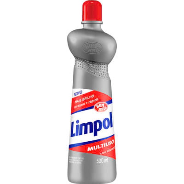 Limpador Multiuso Limpol Álcool Frasco com 500ml