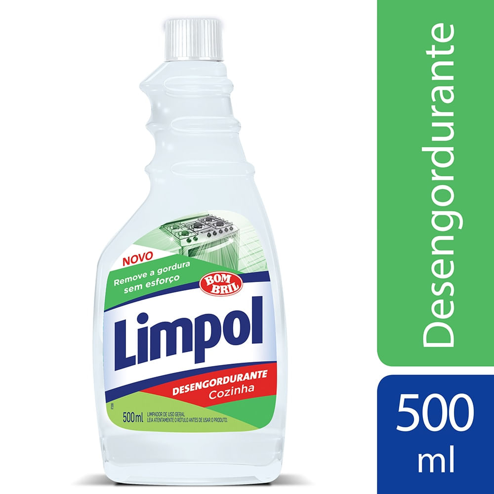 Encontraproduto.com.br - Limpador Desengordurante Cozinha Limpol 500Ml