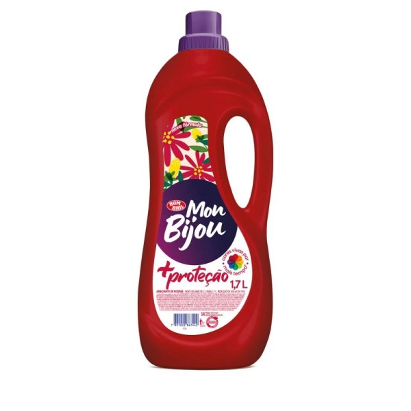 Encontraproduto.com.br - Amaciante para Roupas Mon Bijou +Proteção 1,7 Litro
