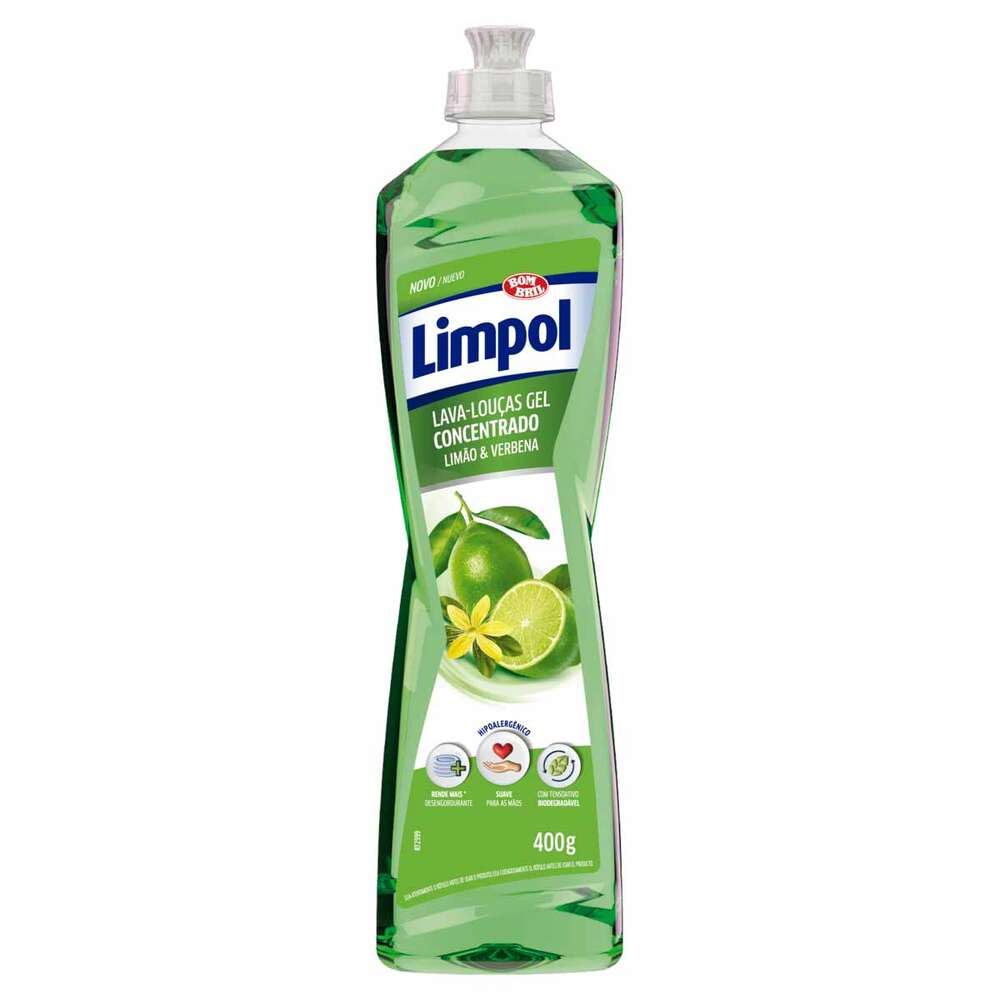 Encontraproduto.com.br - Detergente Gel Limpol Limão E Verbena 400g