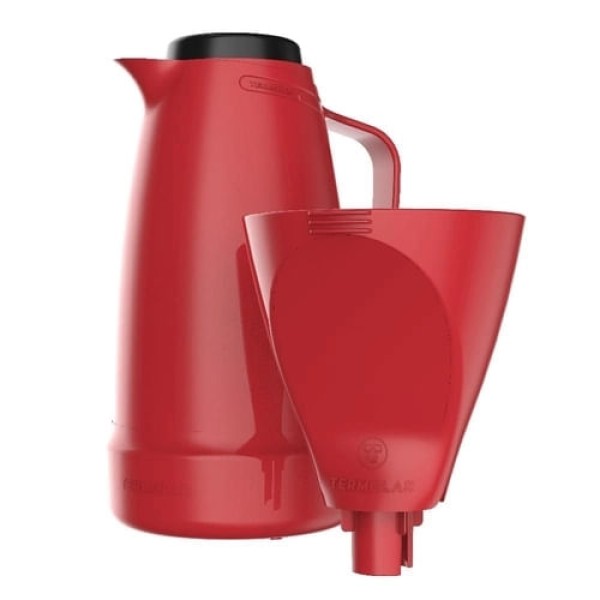 Encontraproduto.com.br - Kit Bule com Porta Filtro 500ml Vermelhas 56823 Termolar
