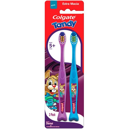 Encontraproduto.com.br - Escova Dental Infantil Colgate Tandy 2un - Cores Sortidas