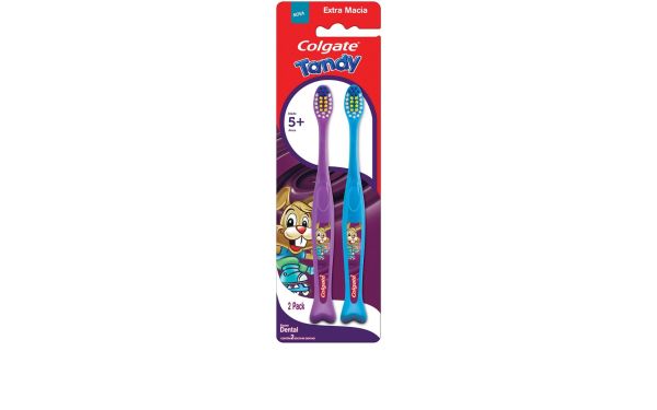 Encontraproduto.com.br - Escova Dental Infantil Colgate Tandy 2un - Cores Sortidas